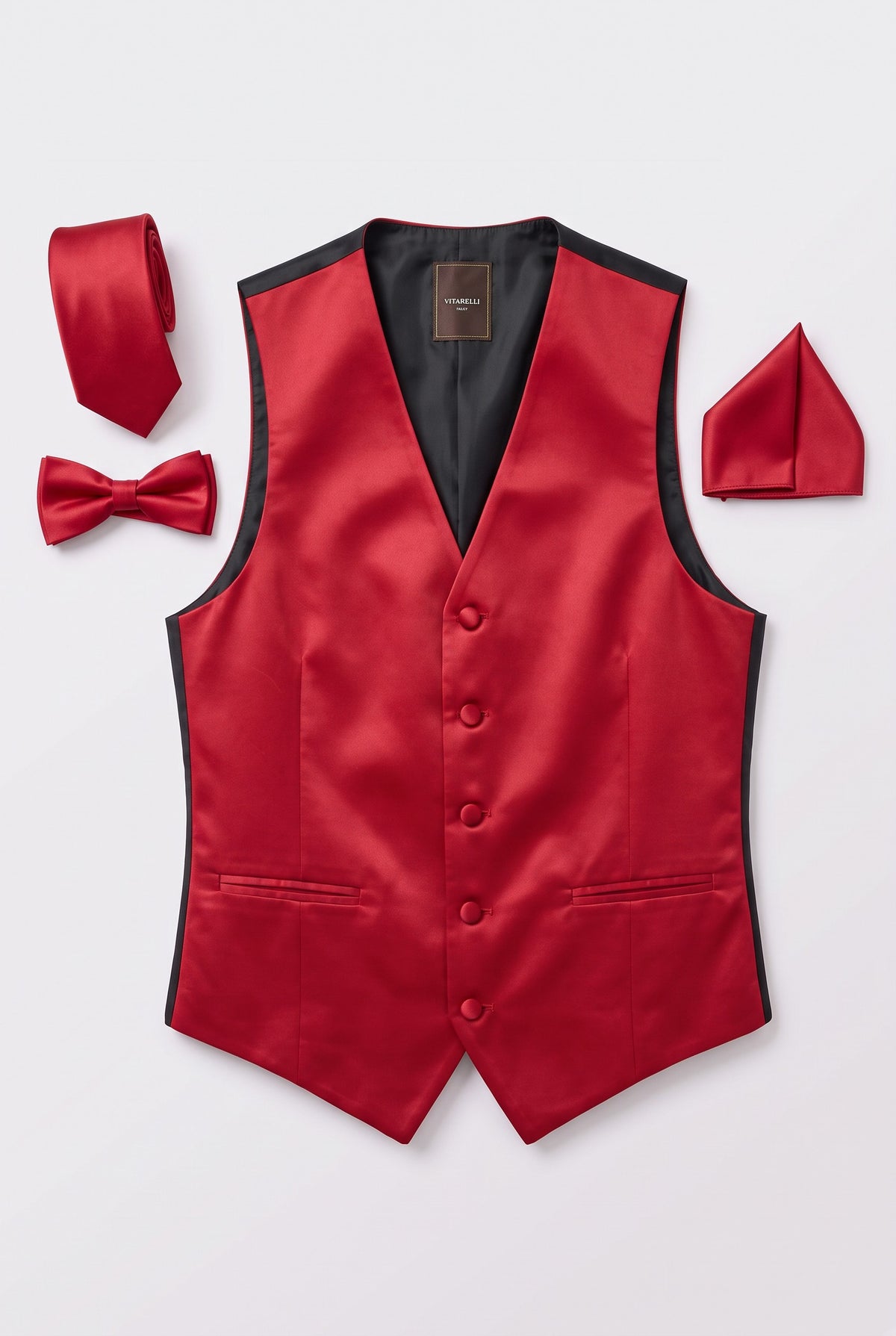 Vitarelli red men's vest, style V60
