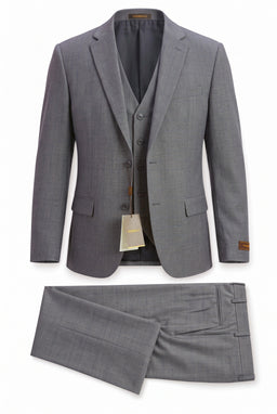 Vitarelli Single-Breasted Notch Lapel 3-Piece Suit with Vest (008)