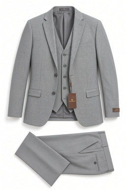 Vitarelli Single-Breasted Notch Lapel 3-Piece Suit – Big & Tall to 60 (622)