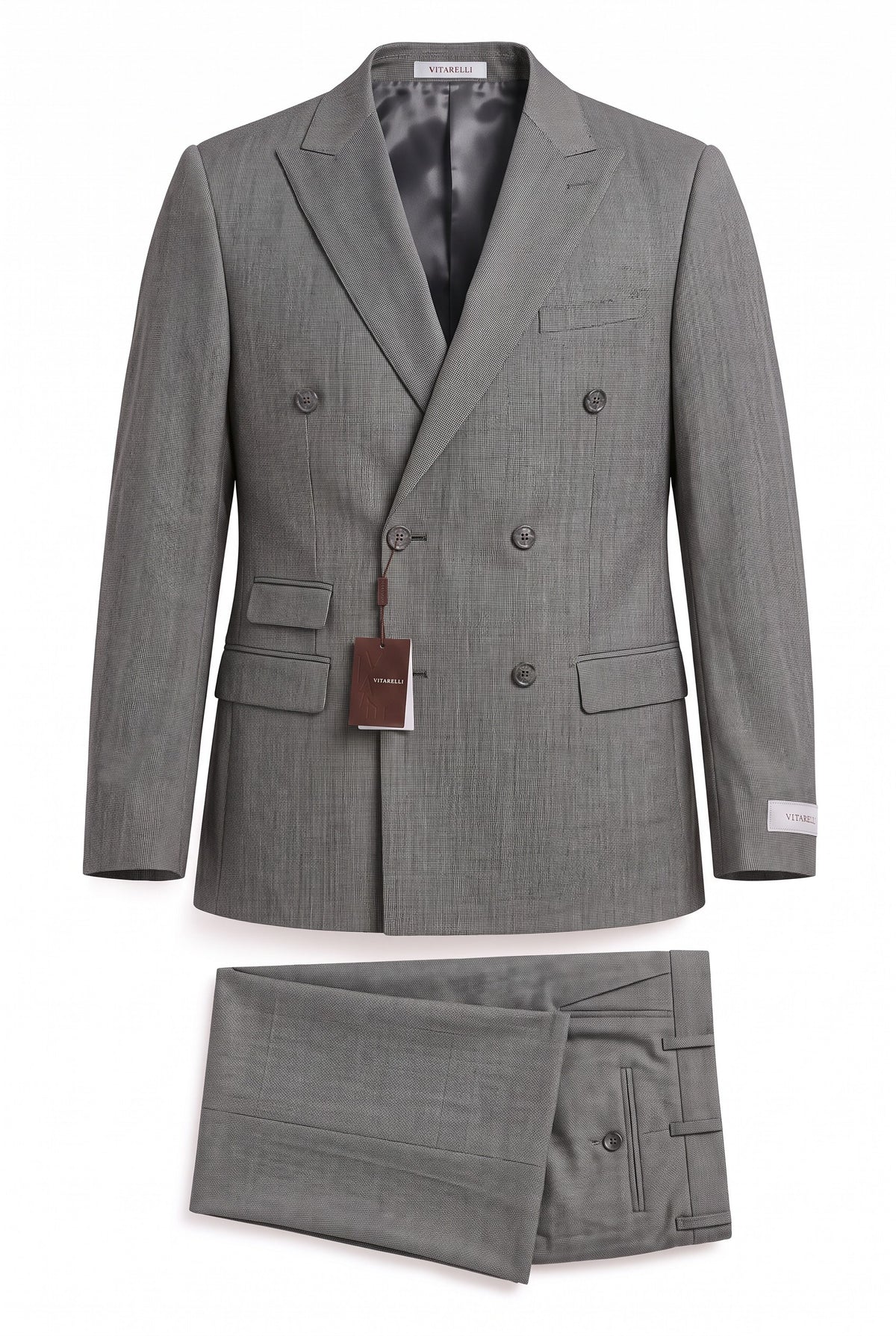 Vitarelli Single-Breasted Notch Lapel 3-Piece Suit – Charcoal (AT32KCHRSB2V)