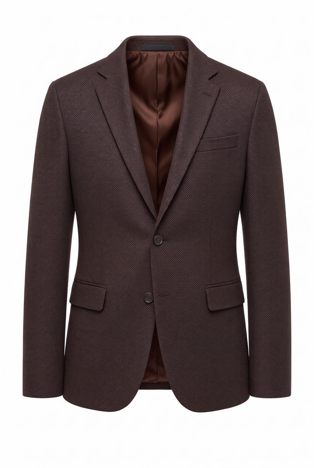 Vitarelli slim fit blazer in brown, style 30560