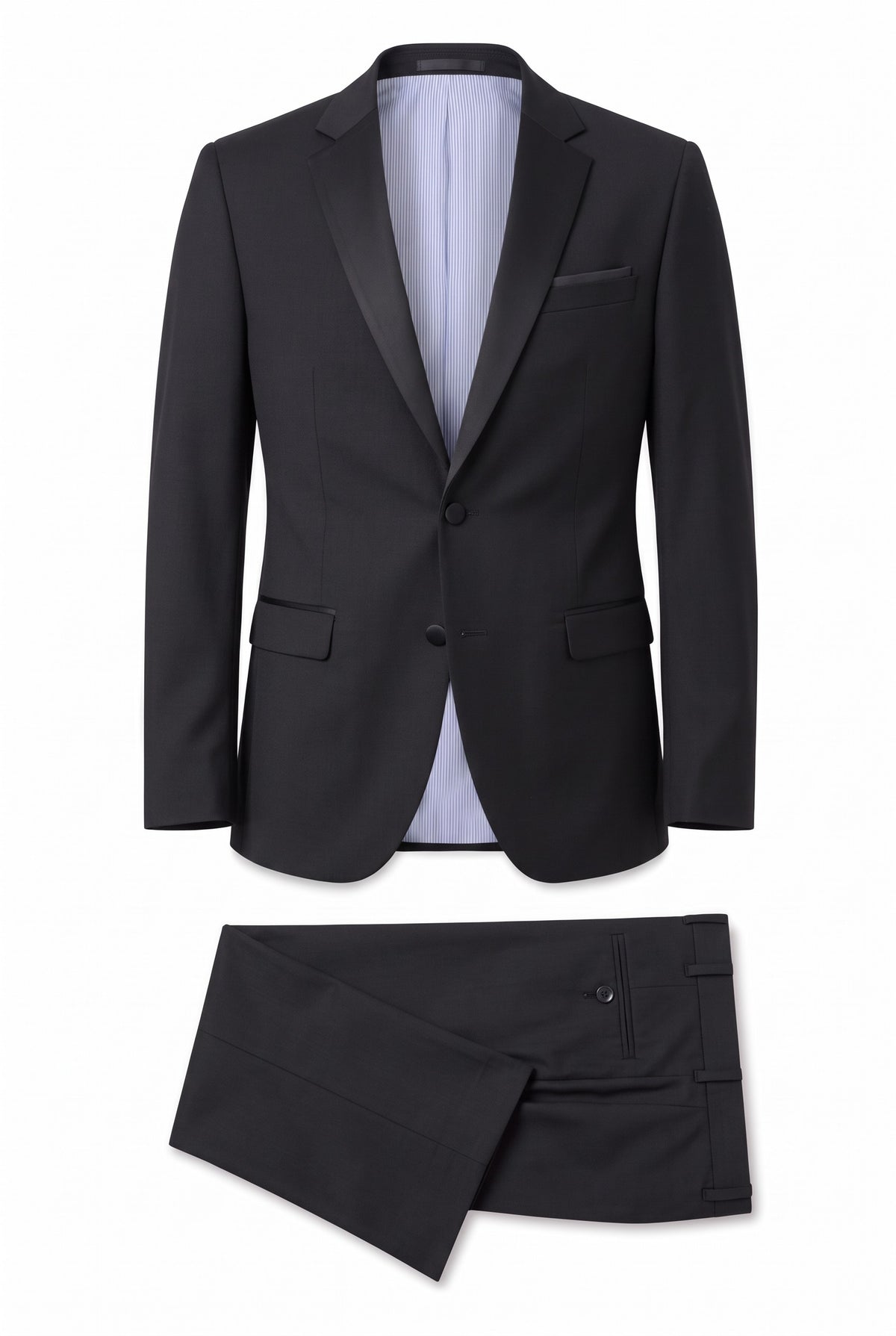 Vitarelli slim fit shawl lapel tuxedo in black, style 220