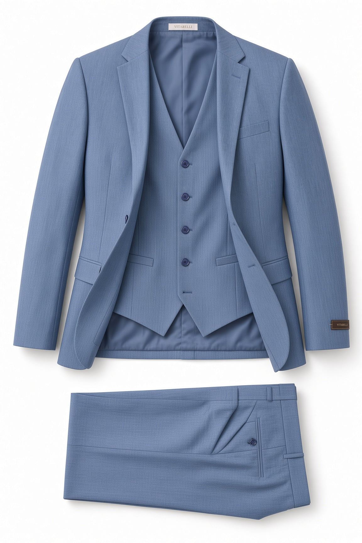 Vitarelli blue men's suit, style 266