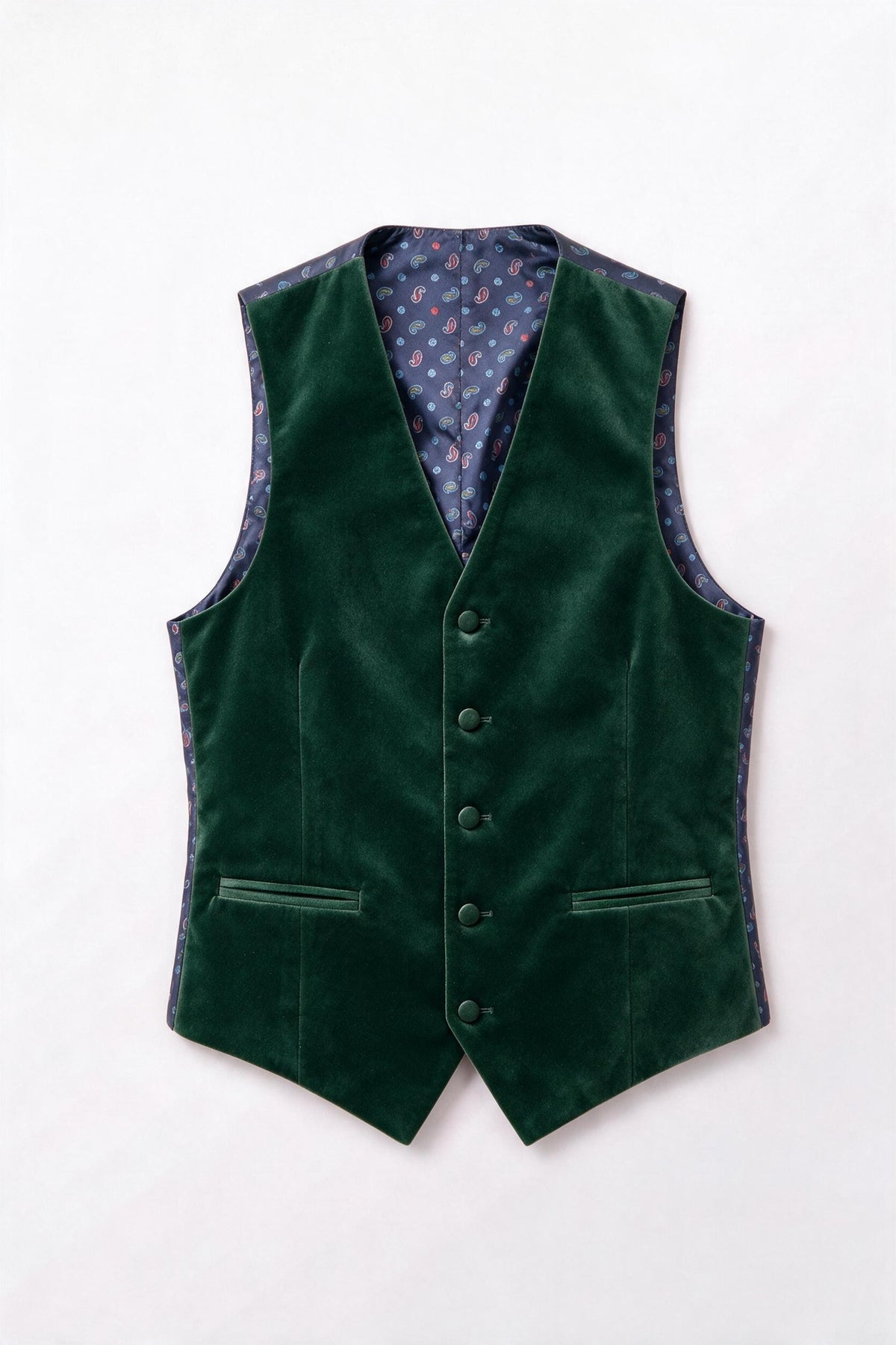 Vitarelli Velvet Vest & Bow Tie Set – Green (VESTGRNVELVETBT)