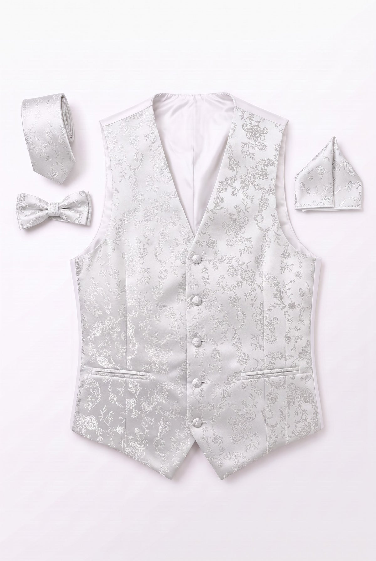 Vitarelli white men's vest, style V08