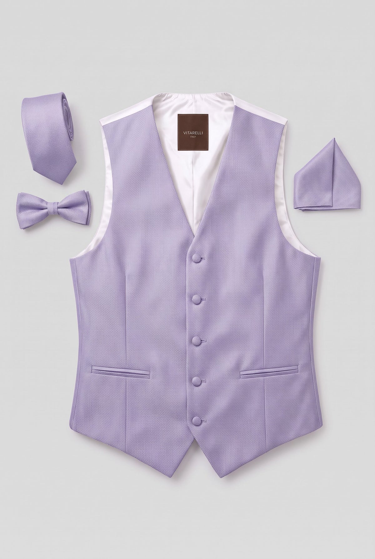Vitarelli Men's Formal Vest – Lavender (V09-VESTLAV)