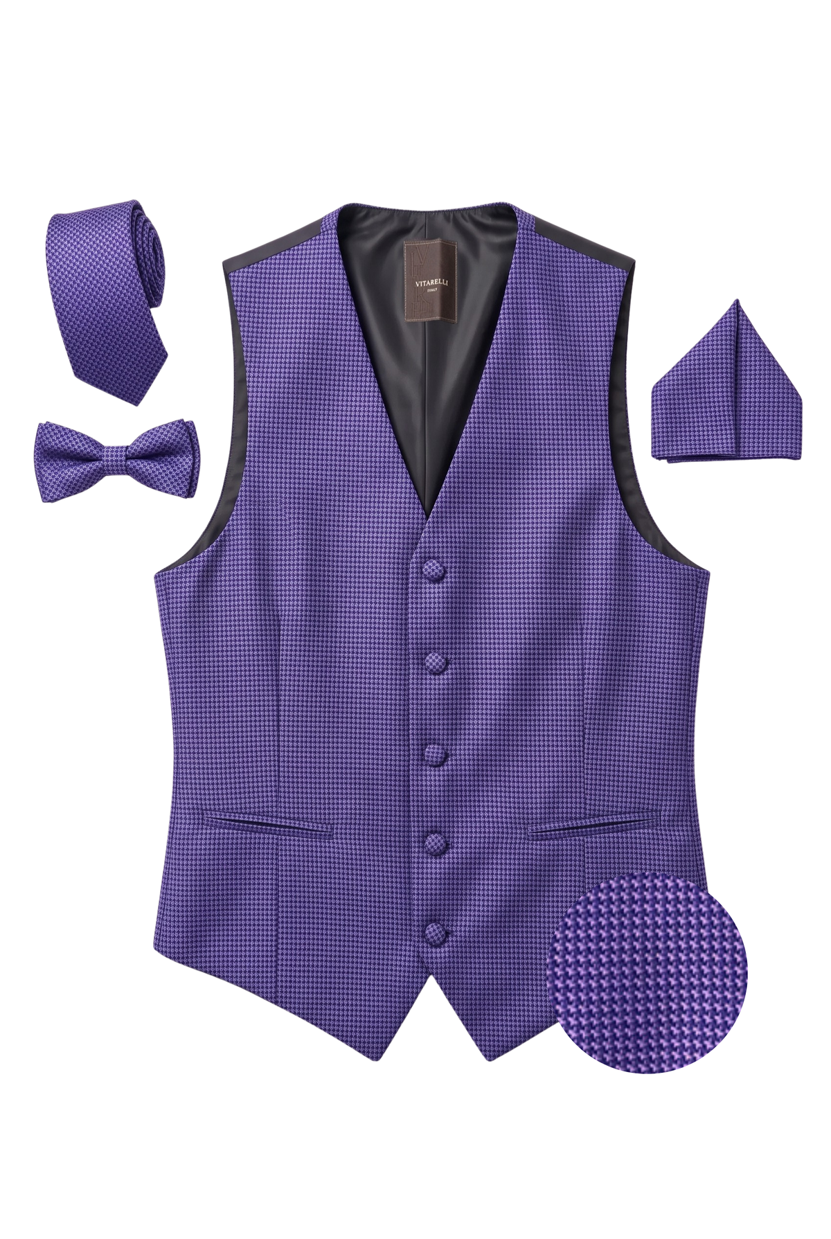 Vitarelli purple men's vest, style V10