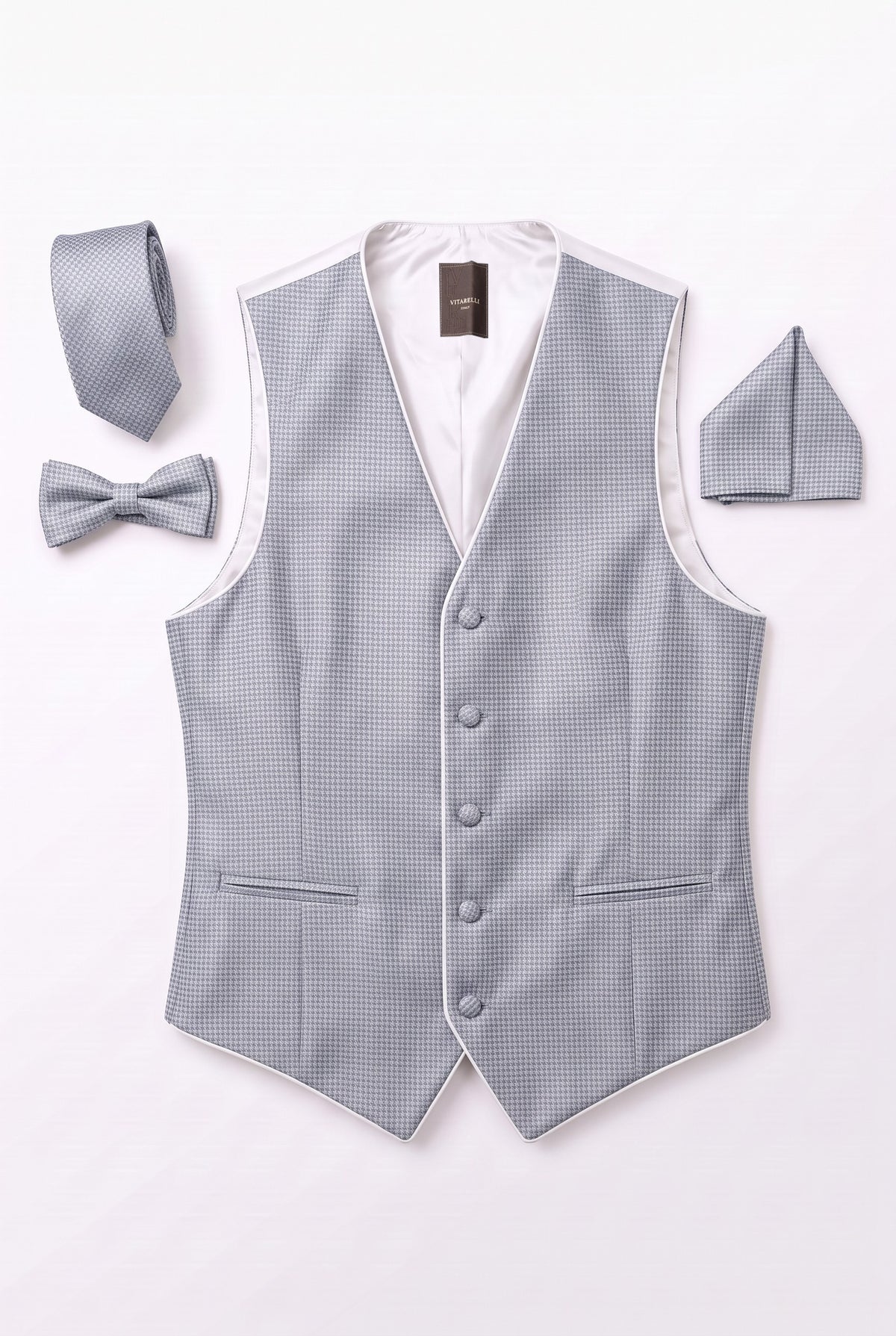 Vitarelli silver men's vest, style V21