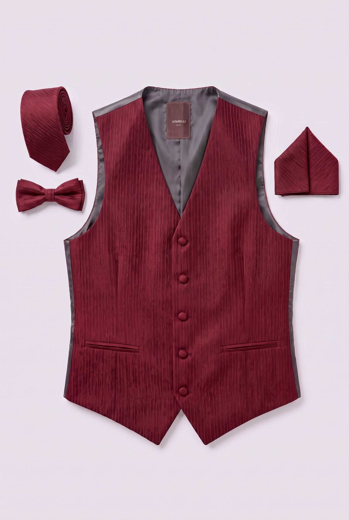 Vitarelli red men's vest, style V30