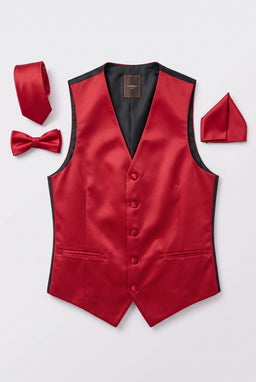 Vitarelli Men's Formal Vest – Red (V33-VESTRED)
