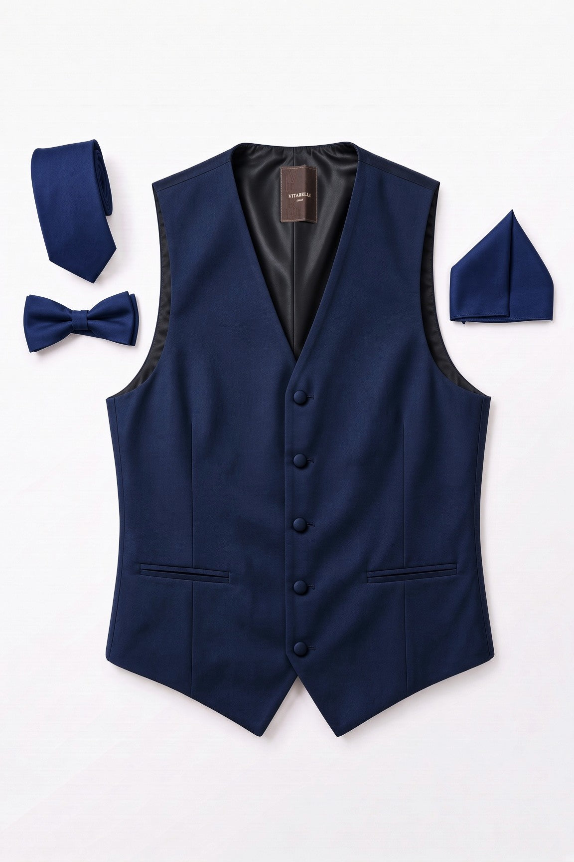 Vitarelli Men's Formal Vest – Navy (V35-VESTNVY)