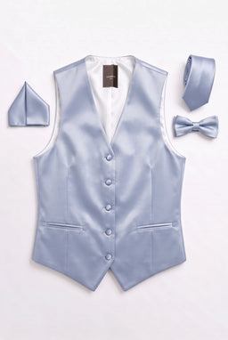 Vitarelli Men's Formal Vest – Gray, S to 5XL (V43-VESTGRY)