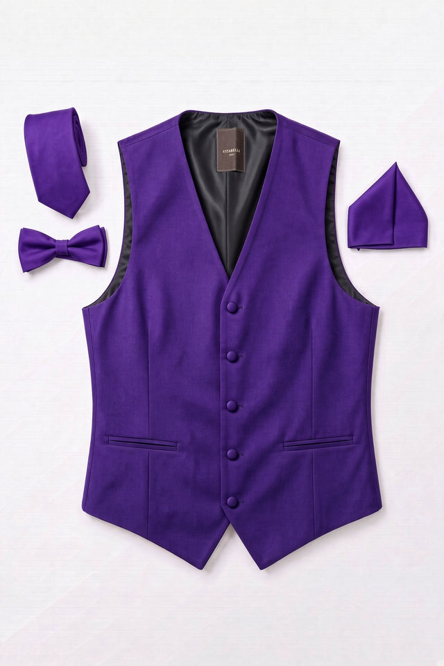 Vitarelli purple men's vest, style V51