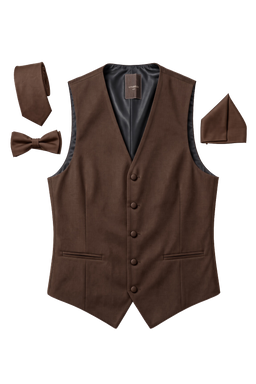 Vitarelli Men's Formal Vest – Brown, S to 5XL (V70-VESTBRN)