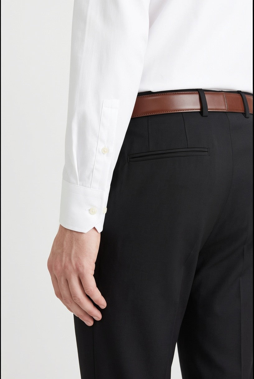 Kent & Co wrinkle-free cotton dress shirt with gift box