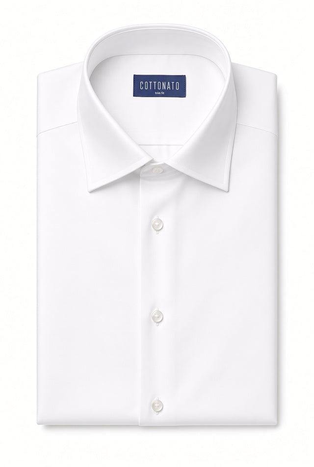 Cottonato Trim Fit Dress Shirt – 4-Way Stretch | The Suit Co